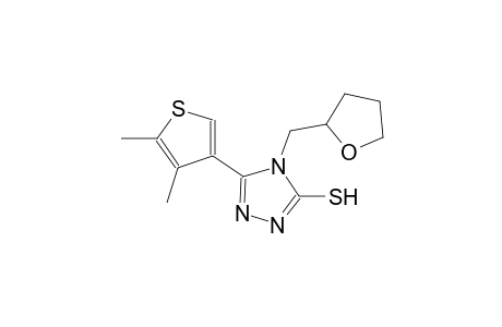 5-(4,5-dimethyl-3-thienyl)-4-(tetrahydro-2-furanylmethyl)-4H-1,2,4-triazol-3-yl hydrosulfide