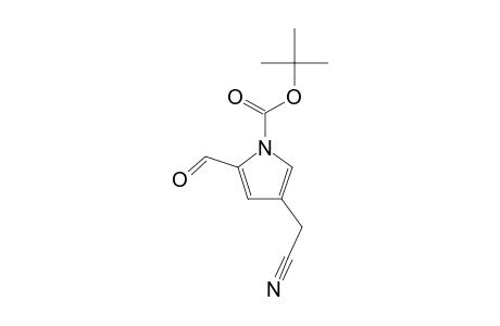 4-Cyanomethyl-2-formylpyrrole-1-carboxylic acid, t-butyl ester