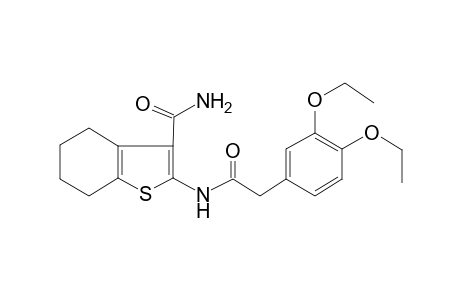 benzo[b]thiophene-3-carboxamide, 2-[[(3,4-diethoxyphenyl)acetyl]amino]-4,5,6,7-tetrahydro-