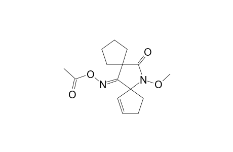 6-ACETOXYIMINO-12-METHOXY-12-AZADISPIRO-[4.1.4.2]-TRIDEC-8-ENE-13-ONE