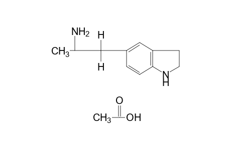 5-(2-aminopropyl)indoline, acetate(1:1)