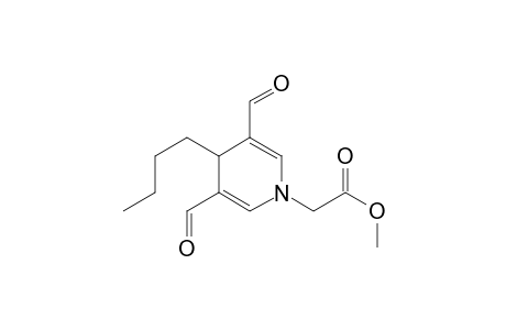 1(4H)-Pyridineacetic acid, 4-butyl-3,5-diformyl-, methyl ester