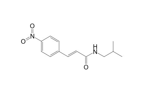 N-Isobutyl 3-(p-nitrophenyl)-(2E)-propenoic acid amide