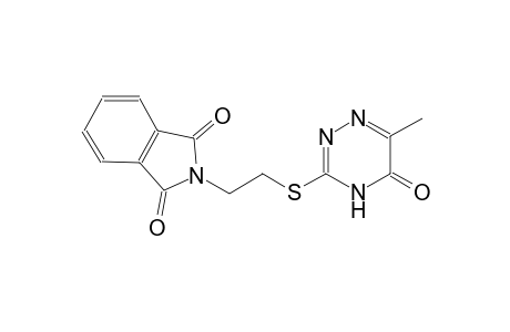 2-{2-[(6-methyl-5-oxo-4,5-dihydro-1,2,4-triazin-3-yl)sulfanyl]ethyl}-1H-isoindole-1,3(2H)-dione