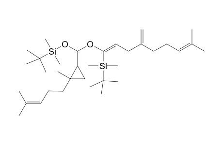 (1'RS,2'RS)-3-[(t-butyl)dimethylsilyl]-1-{(t-butyl)dimethylsilyl]oxy}-10-methyl-6-methylidene-1-[2'-methyl-2'-(4"-methylpent-3"-enyl)cyclopropyl]-2-oxaundeca-3,9-diene