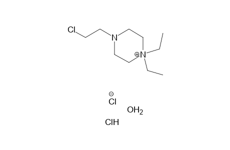 4-(2-CHLOROETHYL)-1,1-DIETHYLPIPERAZINIUM CHLORIDE, HYDROCHLORIDE, HYDRATE