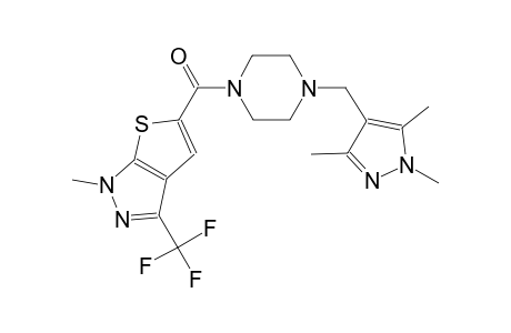 1H-thieno[2,3-c]pyrazole, 1-methyl-3-(trifluoromethyl)-5-[[4-[(1,3,5-trimethyl-1H-pyrazol-4-yl)methyl]-1-piperazinyl]carbonyl]-