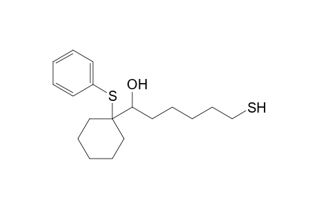 6-HYDROXY-6-[1'-(PHENYLSULFANYL)-CYCLOHEXYL]-1-SULFANYLHEXANE