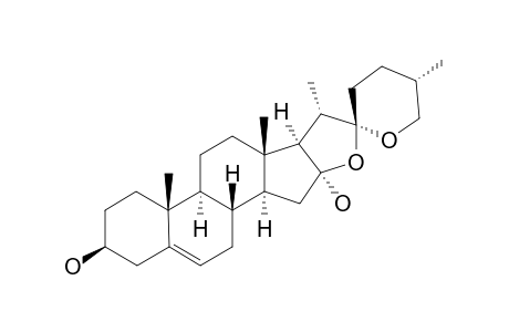 16-ALPHA-HYDROXY-DIOSGENIN;(25R)-3-BETA,16-ALPHA-DIHYDROXY-SPIROSTAN-5-ENE