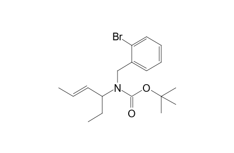 2-Bromo-N-(t-butoxycarbonyl)-N-(1'-ethyl-2'-butenyl)benzylamine