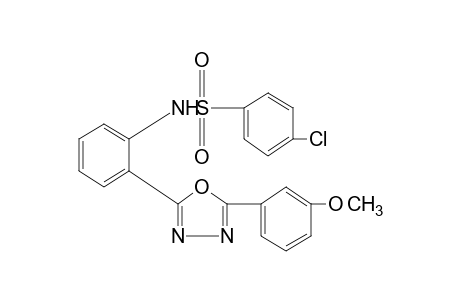 4-chloro-2'-[5-(m-methoxyphenyl)-1,3,4-oxadiazol-2-yl]benzenesulfonanilide