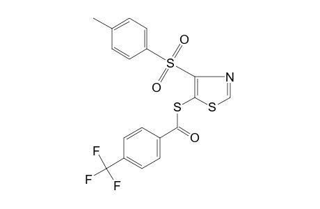 4-(p-TOLYLSULFONYL)-5-THIAZOLETHIOL, alpha,alpha,alpha-TRIFLUORO-p-TOLUATE (ESTER)