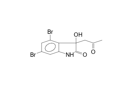 3-acetonyl-4,6-dibromo-3-hydroxy-oxindole