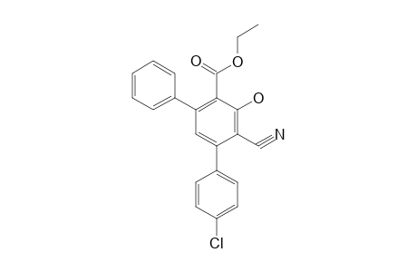 4-chloro-6'-cyano-5'-hydroxy[m-terphenyl]-4'-carboxylic acid, ethyl ester