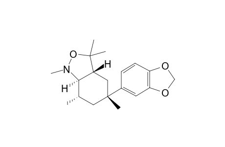 rac-(3aR,5R,7S,7aR)-5-(benzo[d][1,3]dioxol-5-yl)-1,3,3,5,7-Pentamethyloctahydrobenzo[c]isoxazole