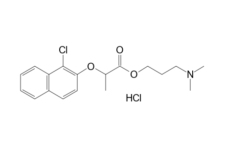 2-[(1-chloro-2-naphthyl)oxy]propionic acid, 3-(dimethylamino)propyl ester, hydrochloride