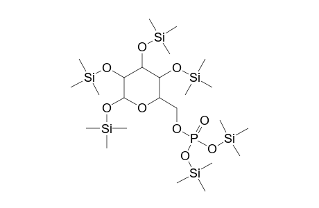 6-O-(Bis[(trimethylsilyl)oxy]phosphoryl)-1,2,3,4-tetrakis-O-(trimethylsilyl)hexopyranose