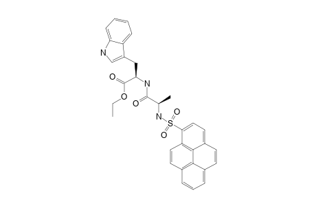 N-(1-PYRENESULFONYL)-L-ALANYL-L-TRYPTOPHAN_ETHYLESTER;PYR-ALA-TRP-O-ET