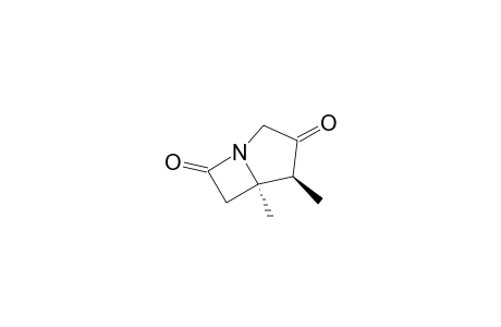 1-Azabicyclo[3.2.0]heptane-3,7-dione, 4,5-dimethyl-, trans-(.+-.)-