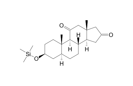 5.ALPHA.-ANDROSTAN-3.BETA.-OL-11,16-DIONE-TRIMETHYLSILYL ETHER