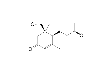 EXCOECARIOL-A;(6S,9S)-MEGASTIGMAN-4-ENE-9,11-DIOL-3-ONE