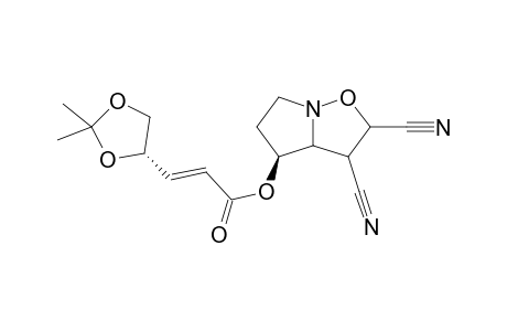 (4S)-2,3-Dicyanohexahydropyrrolo[1,2-b]isoxazol-4-yl (2E)-3-[(4S)-2,2-dimethyl-1,3-dioxolan-4-yl]-2-propenoate