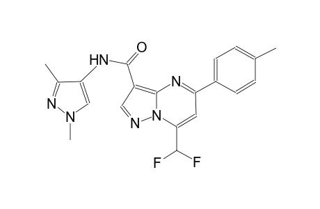 7-(difluoromethyl)-N-(1,3-dimethyl-1H-pyrazol-4-yl)-5-(4-methylphenyl)pyrazolo[1,5-a]pyrimidine-3-carboxamide