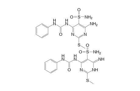 1-[6-AMINO-2-(METHYLTHIO)-5-SULFAMOYL-4-PYRIMIDINYL]-3-PHENYLUREA