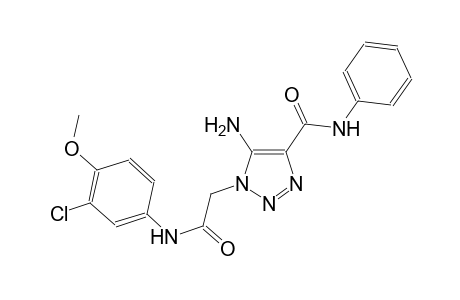 5-amino-1-[2-(3-chloro-4-methoxyanilino)-2-oxoethyl]-N-phenyl-1H-1,2,3-triazole-4-carboxamide