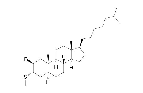 2-BETA-FLUORO-3-ALPHA-(METHYLTHIO)-5-ALPHA-CHOLESTANE