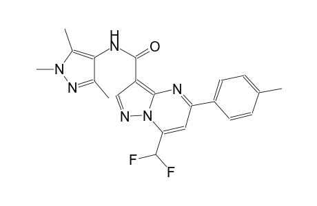 7-(difluoromethyl)-5-(4-methylphenyl)-N-(1,3,5-trimethyl-1H-pyrazol-4-yl)pyrazolo[1,5-a]pyrimidine-3-carboxamide