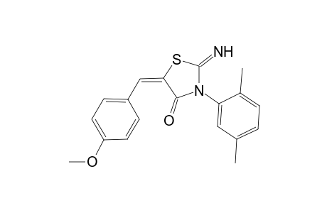 Thiazolidin-4-one, 2-imino-5-(4-methoxybenzylidene)-3-(2,5-dimethylphenyl)-