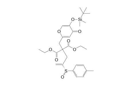 Diethyl 2-[(5-tert-Butyldimethylsiloxy-4-oxo-4H-2-pyranyl)methyl]-2-[(R)-2-p-tolylsulfinyl-2-propenyl]malonate