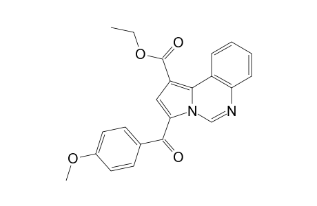 3-(p-anisoyl)pyrrolo[1,2-c]quinazoline-1-carboxylic acid, ethyl ester