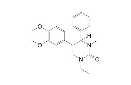 3,4-dihydro-5-(3,4-dimethoxyphenyl)-1-ethyl-3-methyl-2(1H)-pyrimidinone