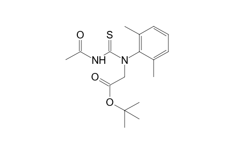 N-[acetyl(thiocarbamoyl)]-N-(2,6-xylyl)glycine, tert-butyl ester