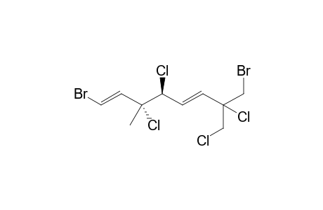 1,8-DIBROMO-3,4,7-TRICHLORO-3-METHYL-7-(CHLOROMETHYL)-OCTA-1,6-DIENE