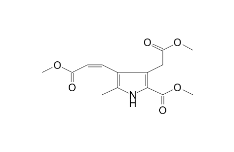 3-Methoxycarbonylmethyl-4-(2-methoxycarbonyl-vinyl)-5-methyl-1H-pyrrole-2-carboxylic acid, methyl ester