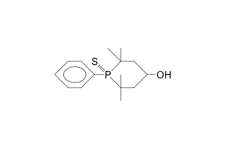 2,2,6,6-Tetramethyl-1-phenyl-4-phosphorinanol-1-sulfide