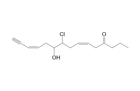 (3Z,9Z)-7-Chloro-6-hydroxy-12-oxo-pentadeca-3,9-dien-1-yne