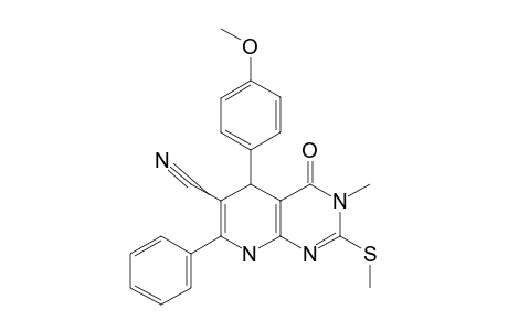 6-CYANO-5-(4-METHOXYPHENYL)-3-METHYL-2-METHYLSULFANYL-7-PHENYL-5,8-DIHYDROPYRIDO-[2,3-D]-PYRIMIDIN-4(3H)-ONE