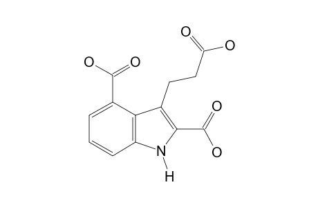 3-(2-carboxyethyl)indole-2,4-dicarboxylic acid