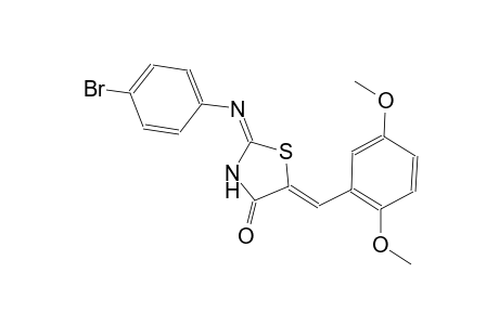 (5Z)-2-(4-bromoanilino)-5-(2,5-dimethoxybenzylidene)-1,3-thiazol-4(5H)-one