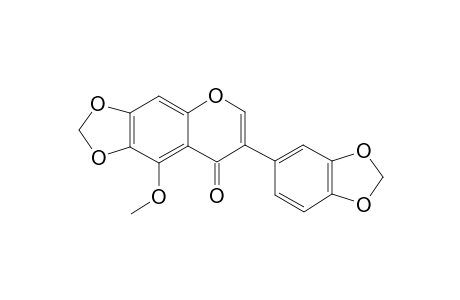 5-METHOXY-6,7:3',4'-BIS-(METHYLENEDIOXY)-ISOFLAVONE