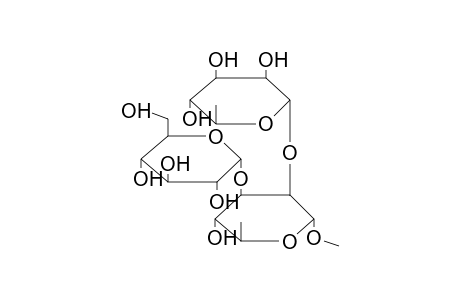 METHYL 3-O-(ALPHA-D-GLUCOPYRANOSYL)-2-O-(ALPHA-L-RHAMNOPYRANOSYL)-ALPHA-L-RHAMNOPYRANOSIDE