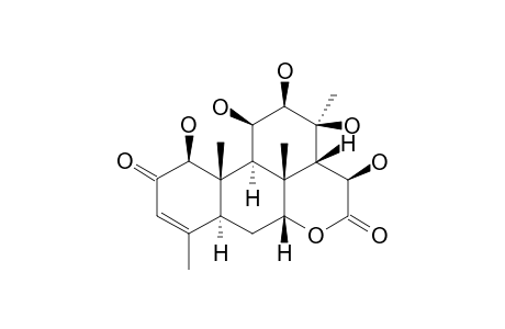 SOULAMEANONE;(1-BETA,11-BETA,12-BETA,15-BETA)-1,11,12,13,15-PENTAHYDROXY-PICRAS-3-ENE-2,16-DIONE