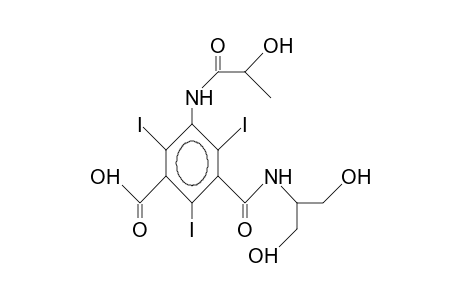 S-(-)-3-N-[2-HYDROXY-1-(HYDROXYMETHYL)-ETHYL]-5-[(2-HYDROXY-1-OXOPROPYL)-AMINO]-2,4,6-TRIIODOISOPHTHALAMIC-ACID