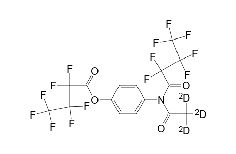 Heptafluorobutyric anhydride derivative of (trideuterio)paracetamol