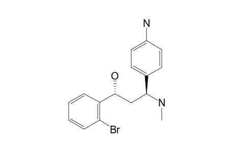 (1S*,3R*)-3-(4-AMINOPHENYL)-1-(2-BROMOPHENYL)-3-(METHYLAMINO)-PROPAN-1-OL