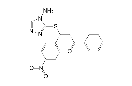 3-[(4-Amino-4H-1,2,4-triazol-3-yl)sulfanyl]-3-(4-nitrophenyl)-1-phenyl-1-propanone